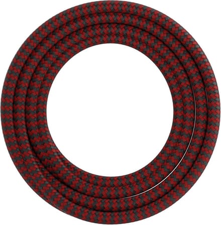 OP=OP Calex Textielsnoer | 1.5 meter | 2-aderig | rood/zwart
