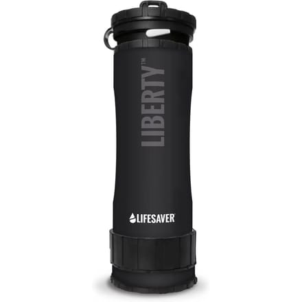 Liberty 2000 Zwart - Drinkfles met waterfilter
