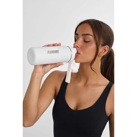 FAMME Waterfles White ÉÉN MAAT