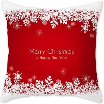 Kerstkussenhoes Rood Merry Christmas (500150)