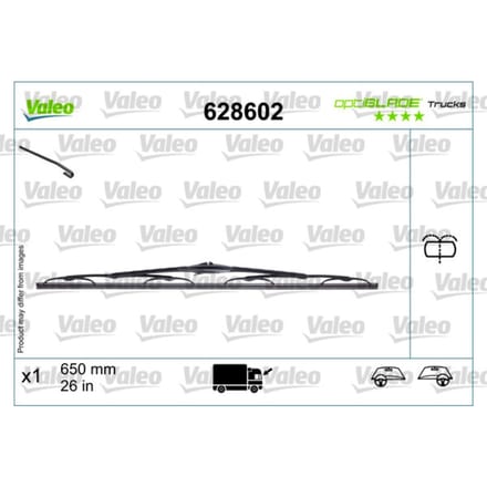 Wisserblad VALEO Optiblade 628602, 600mm, Voor, 1 Stuk