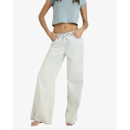 Dames Wide Leg Jeans Billabong Jade Saltwashed
