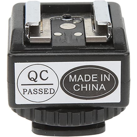 C N2 Flitsschoenadapter voor Nikon Flitser naar Camera Flitsschoenconverter met PC Sync-poort black