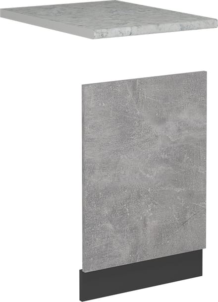 Vicco R-Line Voorpaneel vaatwasser – 45 cm, WB Marmer Beton