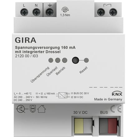 KNX Voeding 160mA Met Geïntegreerde Spoel - 212000