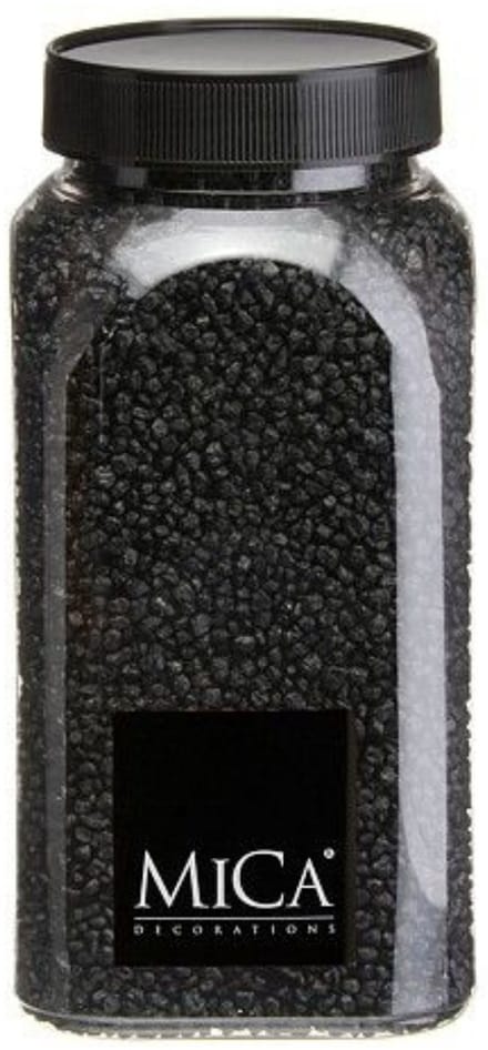 Zwart Decoratie Granulaat 650ml - Mica Decorations