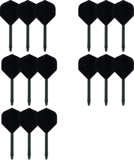 5 Twin Packs dartShafts - dartFlights Multipack - Zwart - Cadeau