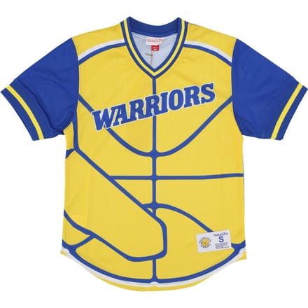 NBA Jumbotron 3.0 Mesh-jersey met V-hals, Golwar Multi/wit, heren