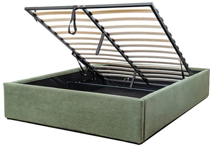CALICOSY - Opbergbed 140x190 cm bekleed met fluweel - ROMY