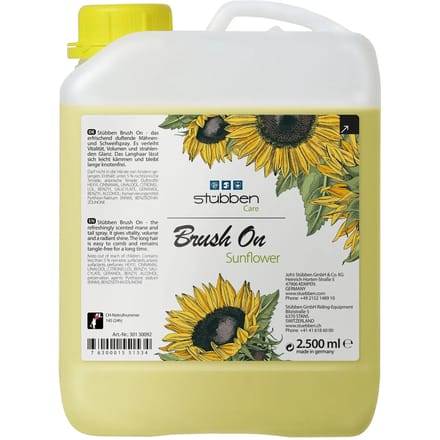 Zonnebloem ontwarrende spray voor paard Stübben Brush on