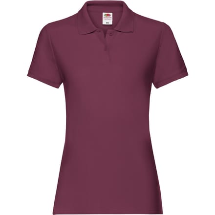 Fruit of the Loom Dames/dames Premium Poloshirt (Bourgondië)
