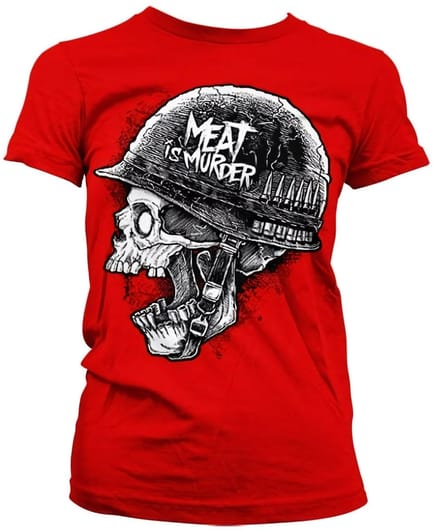 Hybris Dames-T-shirt „Meat Is Murder“ Girly SH-5-15747-H52-8