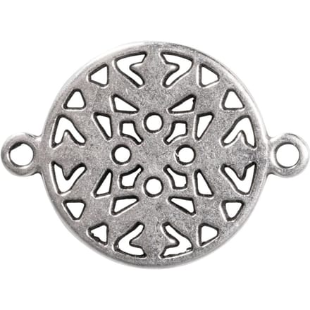 Charms connector "Mandala" - Zilver