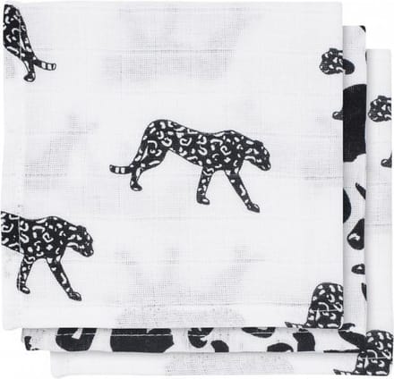 Jollein Leopard Monddoekje Hydrofiel 3 Stuks