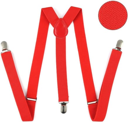 New Age Devi - Bretels voor Mannen - Rood -  Business - Strap - Wedding - Party - Jarretel - Kantoor accesoires