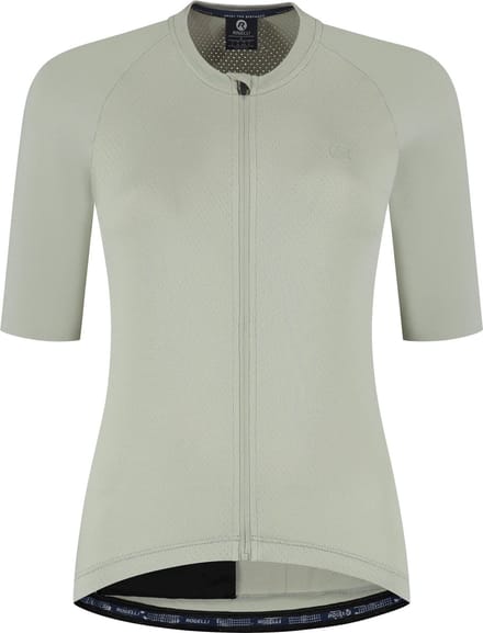 Rogelli Essential II Dames Korte Mouw Fietsshirt - Lange Rits - Taupe