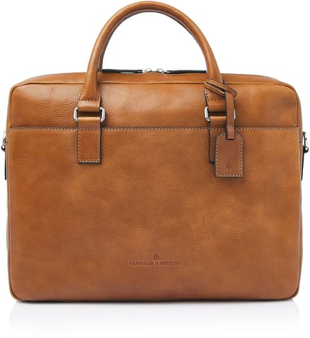 Castelijn & Beerens - Heritage Peter Laptoptas 15,6 RFID | lichtbruin -