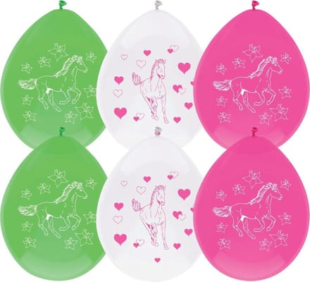 Haza Witbaard Balloons Horses 6pcs.
