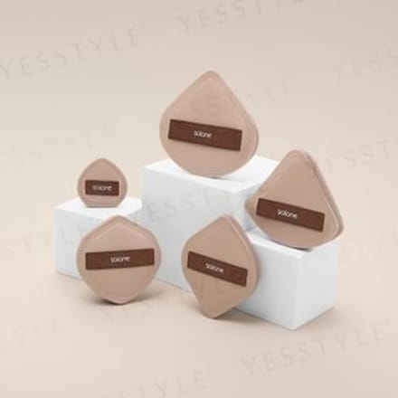 Solone - Souffle Makeup Puff Cocoa Series FC05 Shield Shaped