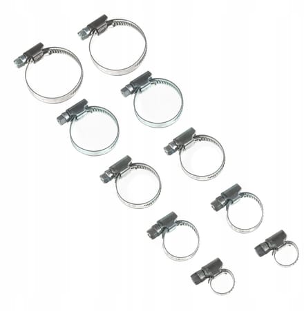 10x Slagring Klembanden W1 Metaal 8-40mm