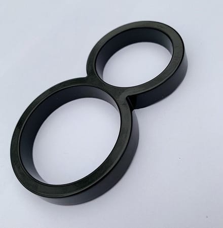 ***Zwart Modern Huisnummer - nr 8 - Zwevend Huisnummer 125mm - van Heble® ***