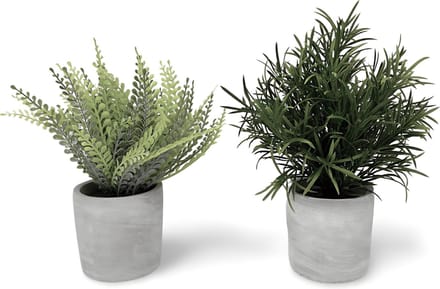 Kunstplant In Pot 2 st. - 23 cm
