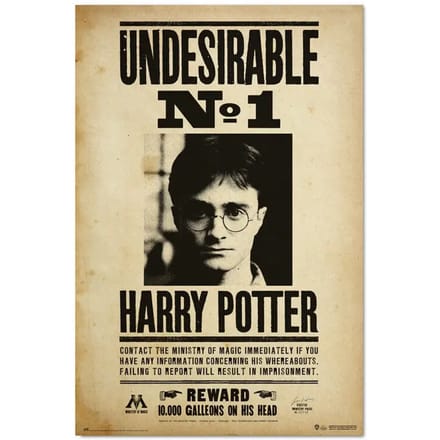 Poster Harry Potter - Undesirable No 1 61x91,5cm