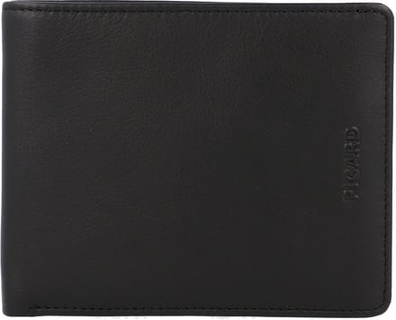 Picard Brooklyn Portemonnee III Leer 11 cm - Jongens - Horizontaal - schwarz