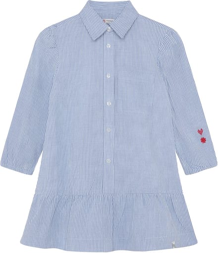 Noppies Jurk stripe - Light Blue - Maat 128