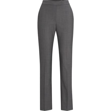Boss Slanke broek met rechte pijpen voor dames (Grijs)
