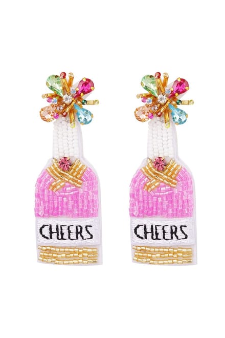 Bijoutheek Oorknoppen Cheers Fuchsia