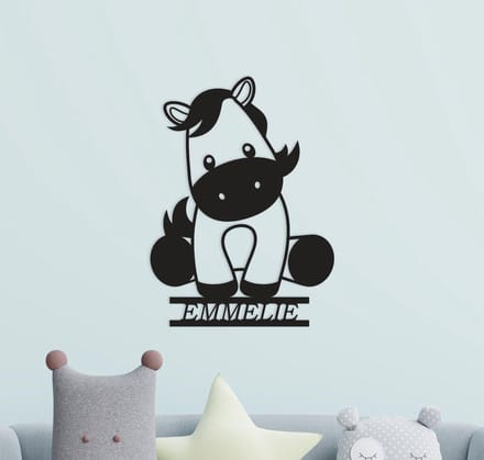 Wanddecoratie kinderen | Paard - L (44x60cm)