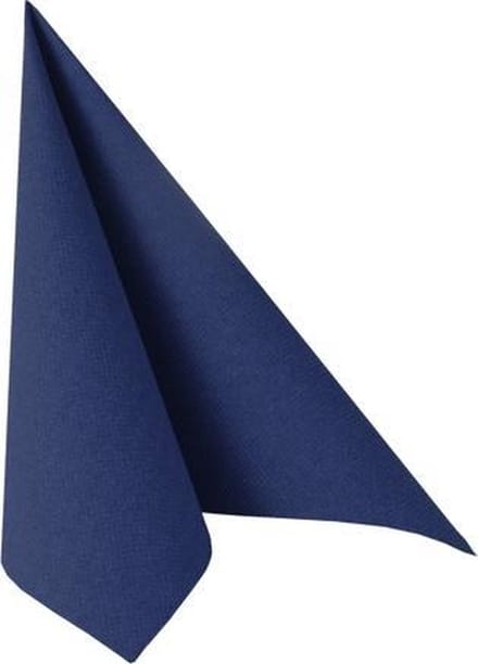 50 Servetten ROYAL Collection 1/4 vouw 40 cm x 40 cm donkerblauw