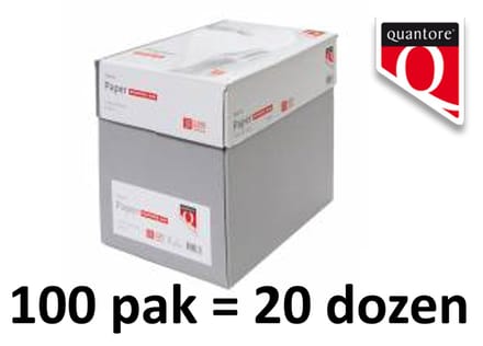 Quantore Economy Kopieerpapier - 100 x pak 500 vel - 80 gr - wit - businesspack (20 dozen)