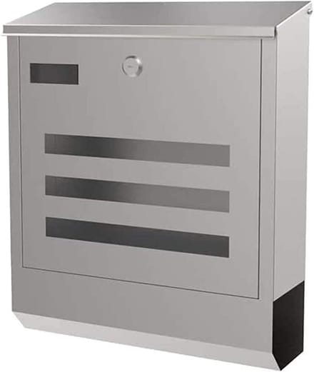 Brievenbus - Brievenbak - Post Ontvangen - Met Slot - 42 cm - Zilver