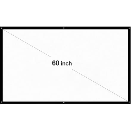 H60 60 Draagbaar Projectiescherm HD 16:9 Wit Dacron 60 Inch Diagonaal Video Projectiescherm Opvouwbaar Wandmontage
