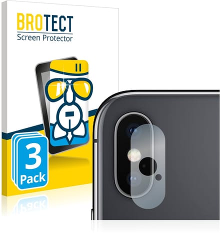 Screenprotector 3 Stuks voor Apple iPhone Xs Max (ALLEEN Camera Lens) Beschermglas transparant