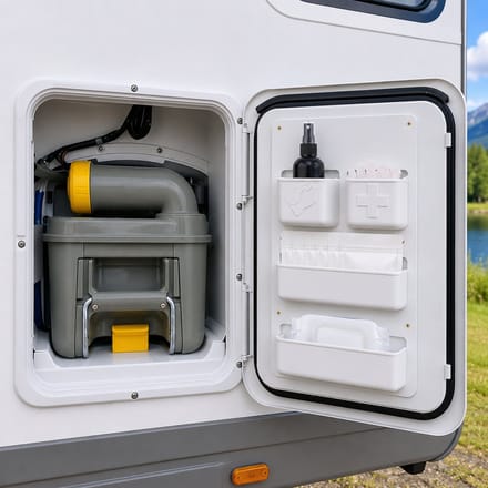 MONTKIARA RV Deur Opbergbox - Universele Deurpaneel Organizer voor Camper, Caravan & Wohnmobil - ABS Opbergbak