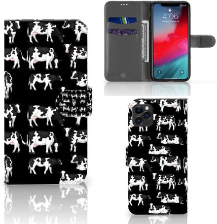 Apple iPhone 11 Pro Max Telefoonhoesje met Pasjes Koetjes