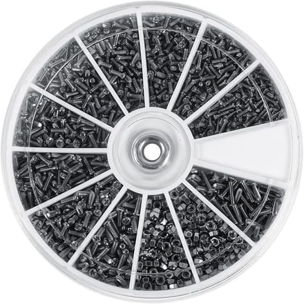 Assortiment Mini Schroeven en Moeren 600 delig voor Horloges en Elektronica