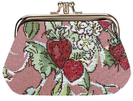 Portemonnee klip - Wild Strawberry - Wilde aardbei - Claire Louise Design
