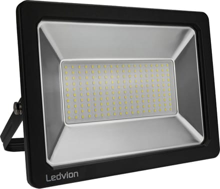 Ledvion - ECO LED-schijnwerper buiten, IP65, 150W, 110lm/W, koel wit, 6500K, superhelder, breedstraler, buitenlamp