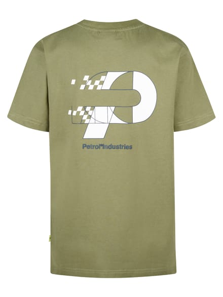 Petrol Industries - Jongens Artwork T-shirt Oceancrest - Groen - Maat 104