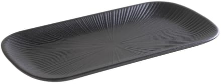 APS Nero GN 1/3 serveer tray - melamine zwart - 32,5 x 17,6 cm - 2,5 cm hoog - stapelbaar