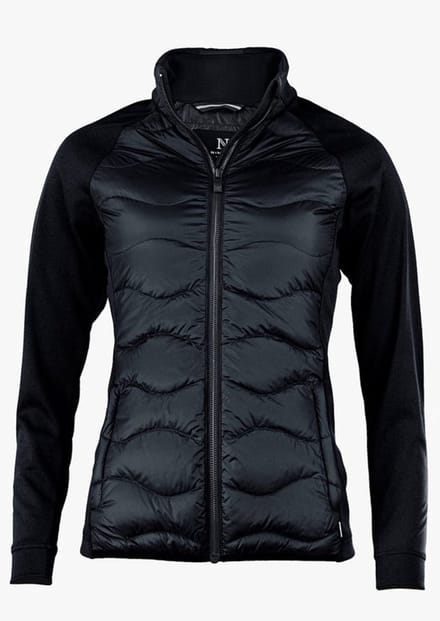 Stillwater Dames - Zwart Premium hybride donsjack | Maat S | Zwart