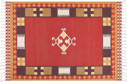 PARAKAR - Vloerkleed - Meerkleurig - 160 x 230 cm - Katoen