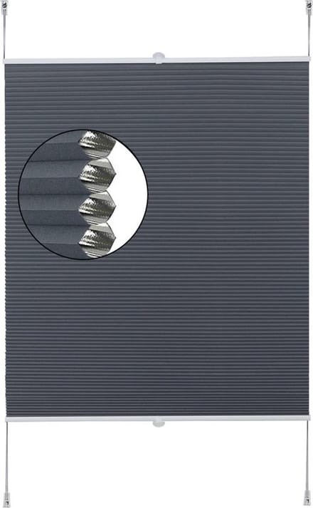 Luxe Honinggraat Gordijn - Rolgordijn Blauw - 70x130cm - Lichtdoorlatend - Isolerend