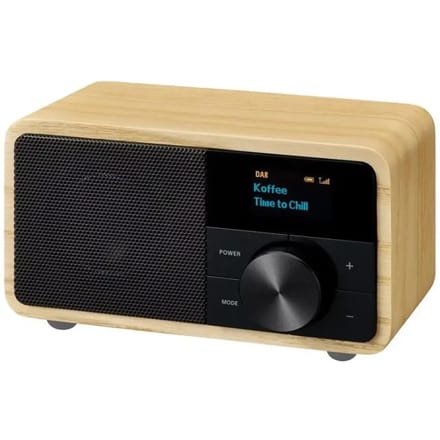 Sangean DDR-7 Retro Radio met DAB+ en FM - Sleep Timer en Bluetooth functie - Hout