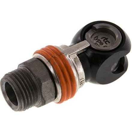 Staal/Messing DN 8 Safety Luchtkoppeling Snelkoppeling G 1/2 inch Buitendraad - CLS7-M-EN-SEW-012
