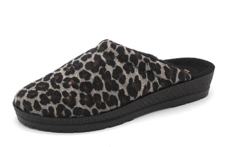 Rohde Dames Pantoffel Muil - 22963-17 Panter Print - Maat 39